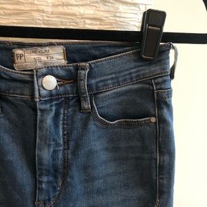 Free People Medium Wash Skinny Jeans